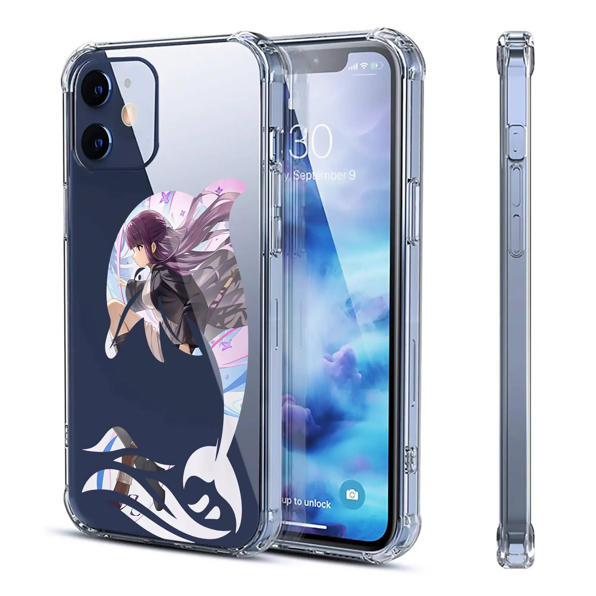 葬送のフリーレン（Frieren） グッズ,フェルン（Fern） - IPhone 12シリーズ対応 ・ 透明スマホケース ・ クリアソフトケース ・ TPU素材 ・ 耐衝撃 ・ 高密着 ・ 防汚 防指紋 ・ 簡単着脱